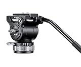 Testa fluida per treppiede per videocamera, carico massimo bilanciamento 3 kg, carico fisso massimo 10 kg, peso 1,3 kg, diametro 70 mm, foro di montaggio da 3/8", altezza 130 mm (BV-15)