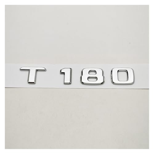 Badge Autocollant chromé for Coffre de Voiture T180, Accessoires de Plaque signalétique(T180 Chrome)
