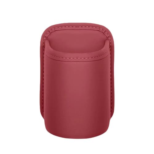 MCHHYL Portavasos para Coche para Dacia Duster 2013-2017 (Facelift 2013), Organizador Automóvil de Cuero PU con Clip de Fijación Caja de Almacenamiento Multifuncional,Red