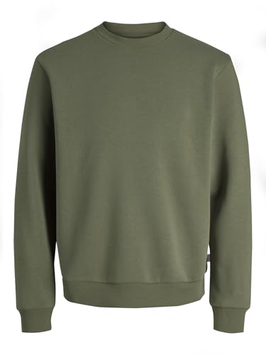 JACK & JONES Herren JJEBRADLEY Sweat Crew Langarm Sweater, Dusty Olive, XS 1