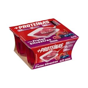 Gelatina sabor a frutos silvestres +Proteínas Hacendado 10 g proteínas 0% azúcar 8 ud. x 100 g Pack 8