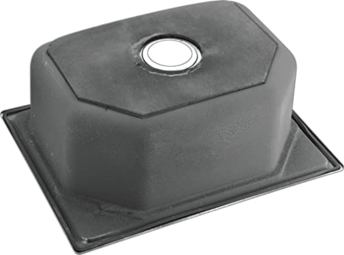 Image of HAPPY HOMES 304 Stainless Steel Kitchen Sink 24 x 18 x10 Fully Matte Finish Single Bowl Kitchen Sink |Square Coupling|