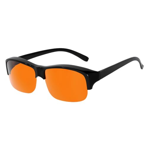 Image of Eyekepper 100% Anti-Blue Light Blocking Fitover Glasses Wear Over Computer Glasses With Amber Lens