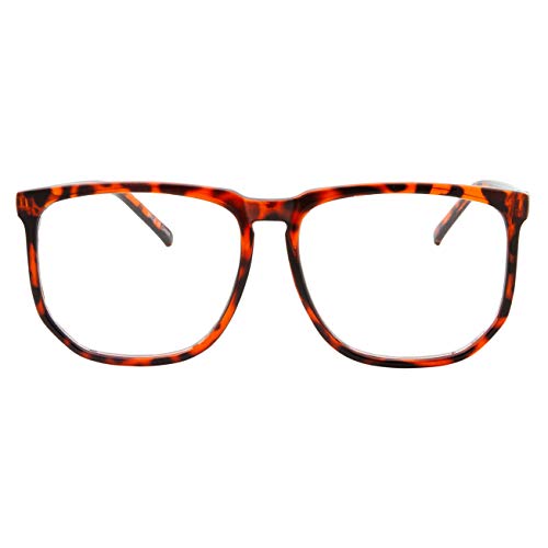 grinderPUNCH Non-prescription Glasses Frame Clear Lens Eyeglasses - Casual Fashion - Large3