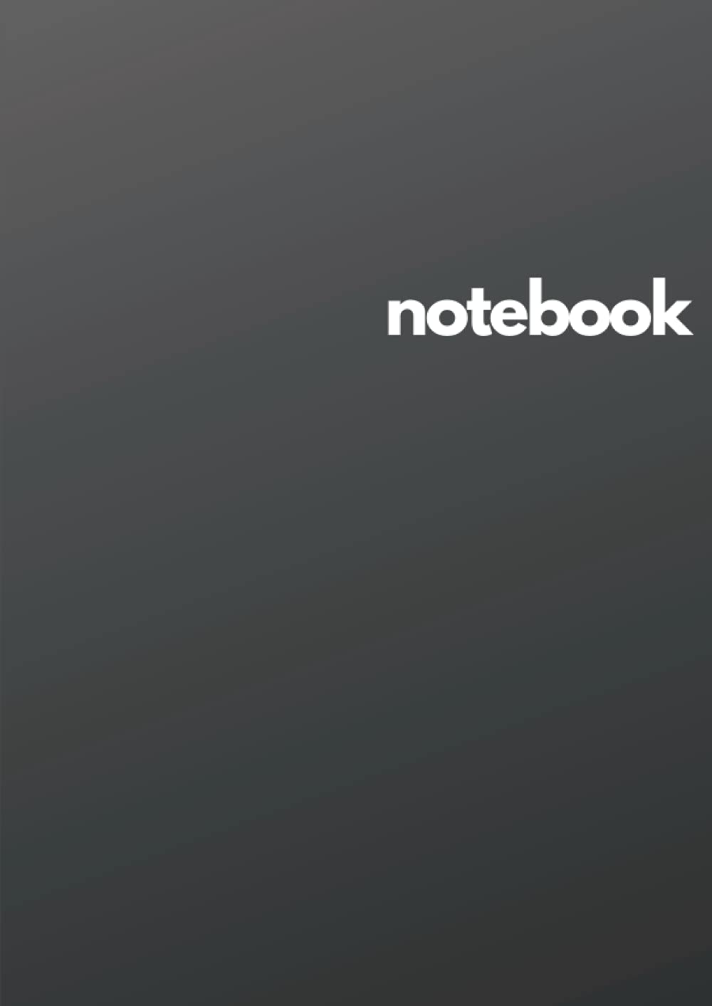 Unlined Notebook A4 - 100 pages: Dark cover unlined/unruled/blank notebook A4