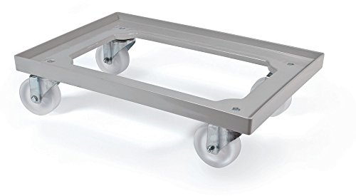 Genus der Wagen für Behälter gemischträger Farbe Grau. Tragkraft 250 kg.