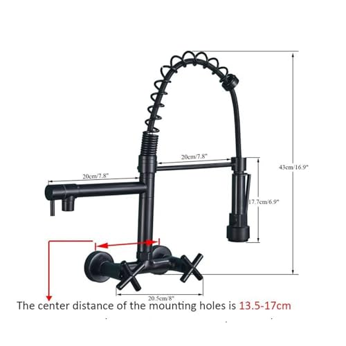 Mitigeur de cuisine eau chaude et froide avec mitigeur en laiton et bec amovible - 3