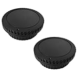 ボディキャップとリアレンズキャップカバー Canon EOS EF EF-S マウントカメラ T7 T6 90D 80D 77D 70D 60D 5D 1DX 5D 7D / 6D Mark II III 200D Rebel SL3 SL2 T8i T7i T6i T6S T5i T5 T4i T3 T2ii用 T1i [2] セット]