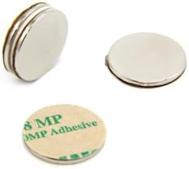 Adhesive N42 Neodymium Magnet for Arts, Crafts, Model Making, DIY, Hobbies, Office and Home - 20mm dia x 1.5mm - 2kg Pull - South - Pack of 10