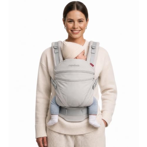 Manduca XT Baby Carrier - Portabebe, asiento ajustable, se extiende desde recién nacidos hasta niños pequeños - Portabebé de algodón orgánico con 3 opciones de transporte Manduca XT Baby Carrier - Portabebe, asiento ajustable, se extiende desde recién nacidos hasta niños pequeños - Portabebé de algodón orgánico con 3 opciones de transporte