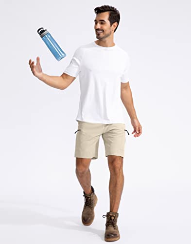 Pudolla Bermuda cargo masculina para caminhada de 22,86 cm leve para trabalho ao ar livre para homen