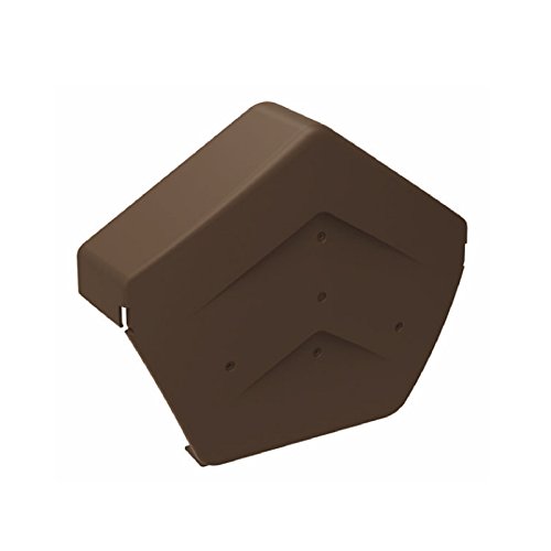 Image of Brown Angled Ridge End Cap for Dry Verge Systems, Gable Apex Roof Tiles