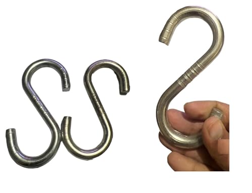 Q1 Beads 3 Pack 4.5" inch Metal Heavy Duty 9 mm S Hooks for ...