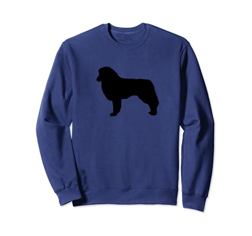Silhouette of Dog Breed - Shepherd Sweatshirt, Blue