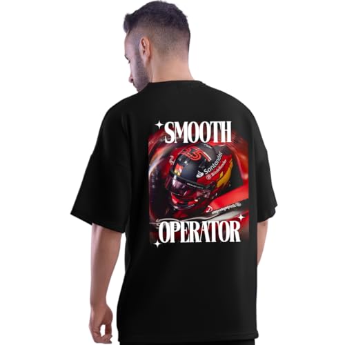 Image of DUDEME F1 Motorsport T-Shirt for Car Enthusiast for Men & Women Oversized T Shirts 100% Cotton Printed T-Shirts.