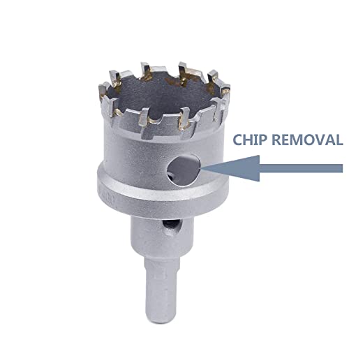 Metal Steel Hole Saw Drill Bit TCT Hole Cutter for Thick Metal Wood (95mm), Silver, 95 mm - Image 3