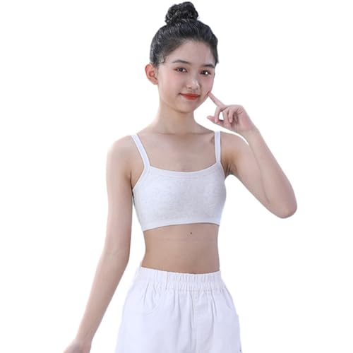 Teen Girls Seamless Training Bra Cotton Cami Wireless Bras Elastic2
