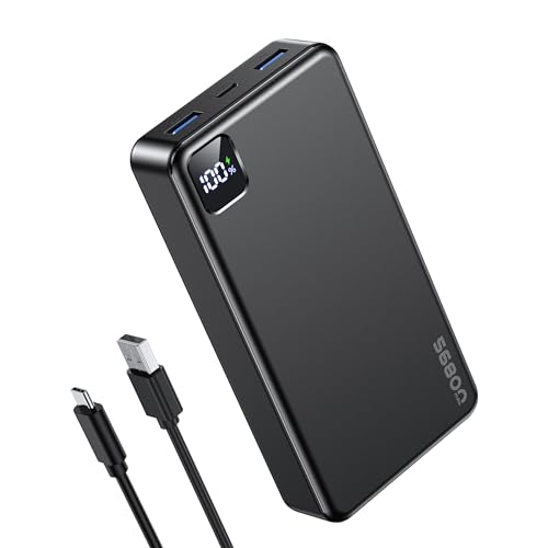 Moihosso Portable Charger Power Bank 56800mAh Battery Pack-22.5W Fast Charging with USB C & LED Display, 3 Outputs High Capacity Portable Power Bank for iPhone 16/15/14/13 Series, Samsung, iPad etc