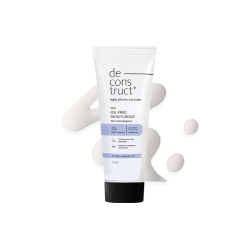 Deconstruct Oil-Free Moisturizer | Non Sticky, Lightweight, Non-Comedogenic & Fast-Absorbing | Tested for 72H Hydration | For Oily, Acne-Prone & Sensitive Skin |50g