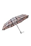 Leichte Aluminiumkonstruktion Samsonite Alu Drop S - Safe 3 Section Auto Open Close Regenschirm, 28.5 cm, Braun (Beige Check)