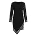 beautyjourney Vestido de Fiesta con Cuello de Pico para Mujer Vestido Ajustado...