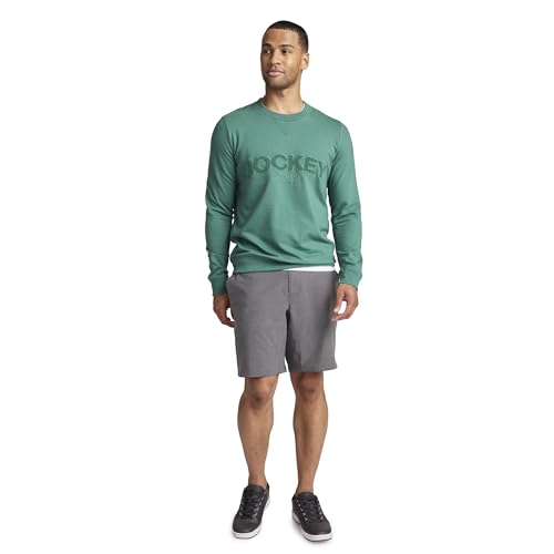 Jockey Men's Loungewear Cotton Blend Fleece Crew Sweatshirt3