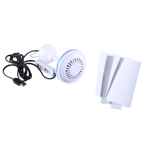 divuukyi Ventilador de techo portátil con temporizadores de 180 minutos, 3 velocidades, USB, para camping, cama, escuela, dormitorio y más