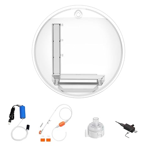 Wall Hanging Fish Bowl Wall Mounted Fish Tank with Filtering and Oxygenation for Indoor Decoration, Living Rooms, cafes, and Office