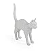 Seletti Jobby The Cat Lamp White Tischlampe in Form einer weißen Katze