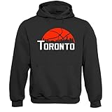 Xtreme Apparrel Toronto Basketball City Skyline Men's Fan Hoodie Sweatshirt (Black Hoodie, 4XL)