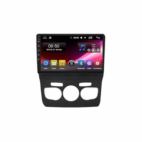 Pantalla de coche de 4G+64G para Citroen C4 con Carplay inalámbrico y navegación GPS