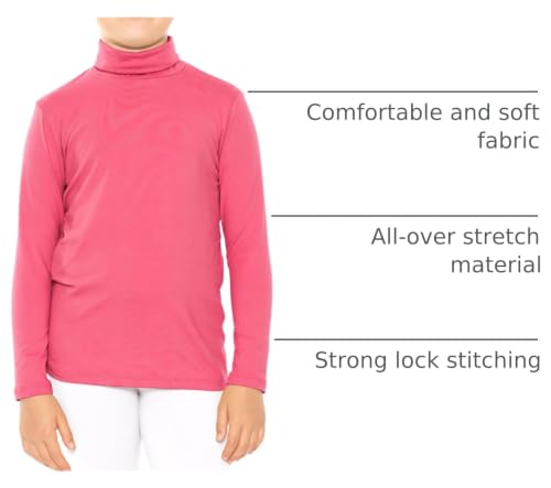 Image of STRETCH IS COMFORT Girl's Oh So Soft Long Sleeve Turtleneck | Youth Size 2-16