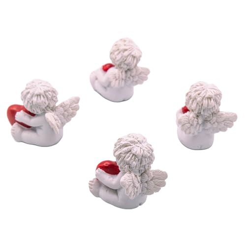 Anges d'amour Igor lot de 4 figurines miniatures comme cadeau de Saint Valentin