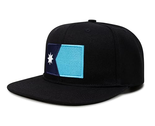 Image of International Tie State Hat for Men and Women, Adjustable Snapback Trucker Baseball Cap with Embroidered Patch