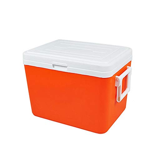 DOMESTICO creatività 27L Ice Bucket Incubator Refrigerated Box Home Car Outdoor Frigorifero da Asporto Portatile Freddo Storage Pesca Fresca Grande 42.5 * 31 * 32 cm UOMUN (Color : Orange)