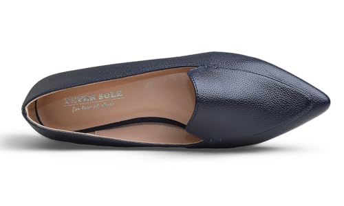 Image of FEVERSOLE Women's Loafer Flat Pointed Fashion Slip On Comfort Driving Office Shoes
