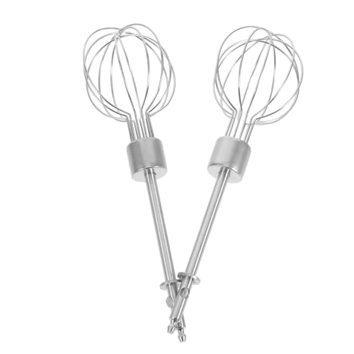 FUNOMOCYA 2pcs Stainless Steel Egg Beater Beaters for Hand Mixer Accessories for Baking