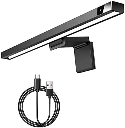 DFAEEKIYO Screenbar Desk Lamp Computer Laptop 3colors Stepless Dimming Hanging Monitor lamp LCD Study Reading Bedside Table Lamps
