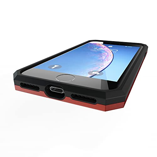 Kitoo Designed for iPhone 6 | iPhone 6S Case with Kickstand, Military Grade 12ft. Drop Tested - Red