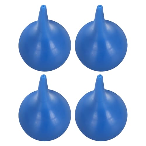 Hoement 4 piezas Unidades Bulbos de Goma para Limpieza de Oídos Azul Reutilizables Succión Fuerte para Eliminación de Cerumen Seguro y Suave para Adultos y Bebés