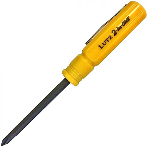 Lutz 2-In-1 10 Pk Pocket Size Yellow Screwdriver #TOP11
