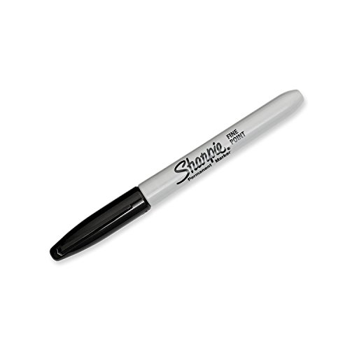 Sharpie Permanent Markers, Fine Point, Black Ink, Pack Of 12 (30162) #TOP3