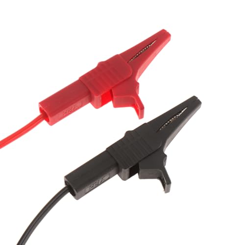 Image of DIANN Heavy Duty Alligator Clips Test Leads Large Alligator Test Lead with Insulated Clamps for Electrical Testing, Automotive Circuits,Banana Plug Meter Leads 3.3ft / 1m