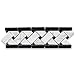 Carrara White Italian Carrera Marble Basketweave Mosaic Border Black Dots 4 x 12 Polished