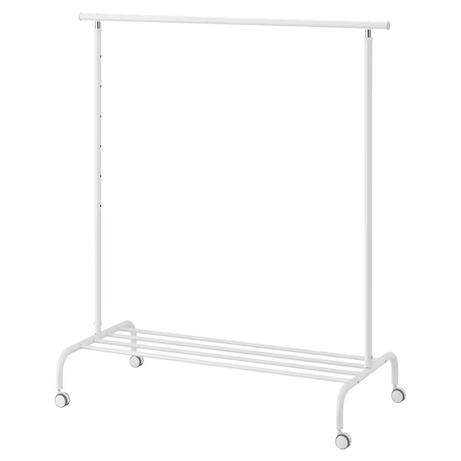 IkeaStylish Clothes Rack, White