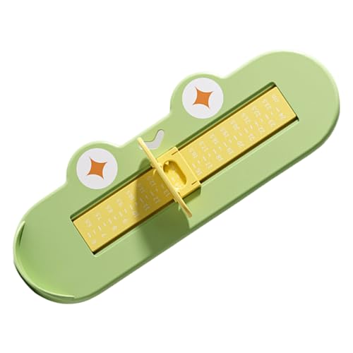 Medidor de pies para niños, Kids Foot Tamaño del tamaño - Pees de medición de dispositivos regla,Lindo calibre de pie de dibujos animados, sólido shurdy compacto Sizer para niños en crecimiento