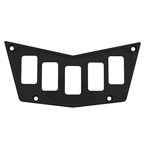 STVMotorsports Custom Black Aluminum Dash Panel for Polaris RZR XP 900 800 S570 with 5 Switch Slots (no switches Included)