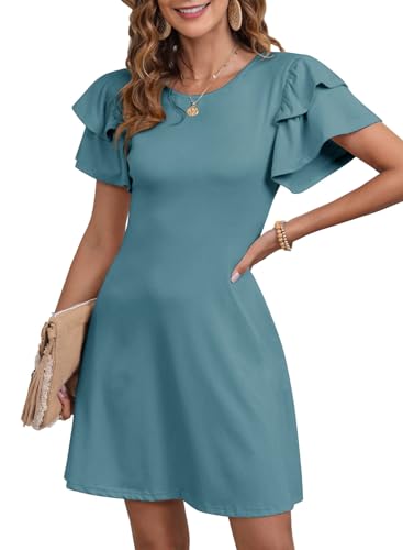 Dokotoo Sale Clearance Women Dresses Summer Linen Dresses for Women...