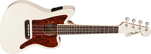 Fullerton Jazzmaster Uke Olympic White - Les Beatles, Paul McCartney, John Lennon, RIngo Starr, George Harrison Fullerton Jazzmaster Uke Olympic White – Image 4