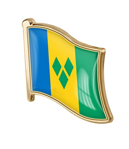Image of vmcoatdu Country Flag Pin Badge International Travel Brooch Metal Alloy Souvenir Pin for Hat Clothes Backpack